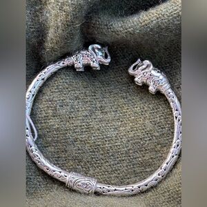 Sterlingg silver elephant bracelet